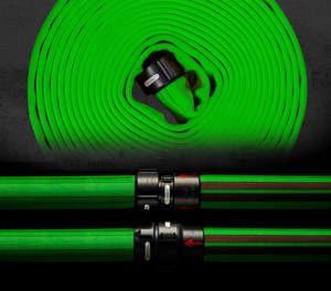 Mercedes Textiles' KrakenEXO SUPER II delivers the flow of a wider hose but is lighter and more maneuverable.