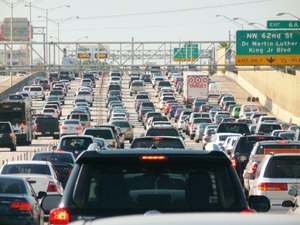 Rush hour in Miami, Florida Image: B137/Wikimedia Commons