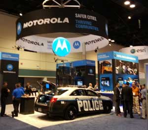 The Motorola Solutions booth was abuzz following the announcement of their latest mission-critical communications solution for public safety.