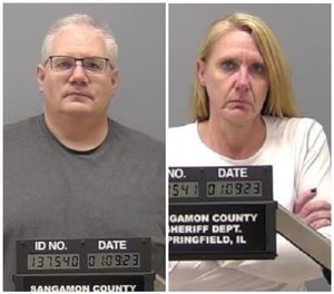 Following the death of a patient in their care, LifeStar Ambulance Service providers Peter J. Cadigan, 50, and Peggy Finley, 45, were arrested and charged with first-degree murder. The pair are currently being held in the Sangamon County Jail on $1 million bonds each.
