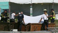 1 killed when storm slams tent down on festival crowd 