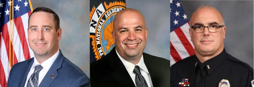 L - R: Brett Dove, John Watson, Lieutenant Clifford Hagan