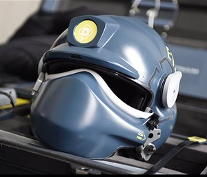 A prototype helmet for future first responders created by the DHS. (Photo/DHS Science and Technology Directorate)