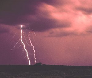 Lightning strike file photo.