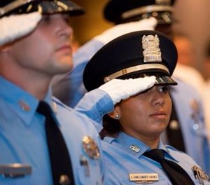 Depending on the situation, you might be able to be discreet about an intervention and allow the officer to back down without losing face.