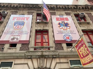 The “Unmasking Our Heroes” exhibition opens at the New York City Fire Museum on Friday, April 15.