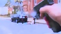 Video: Knife-wielding man attacking woman fatally shot by Baltimore police