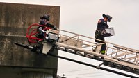Va. firefighters rescue kitten trapped on interstate pillar