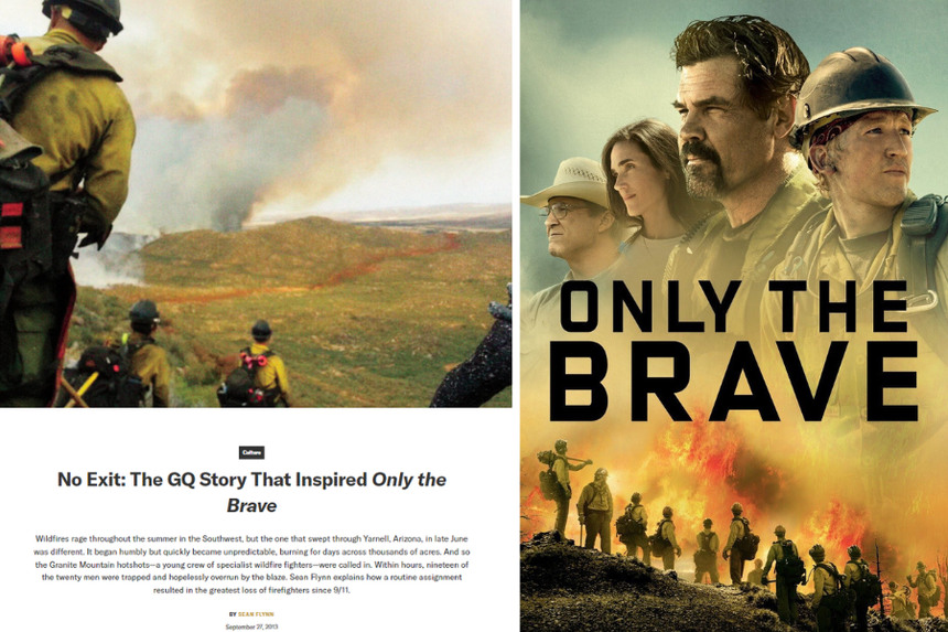 Sean Flynn’s 2013 GQ article “No Exit” served as the inspiration for the 2017 film “Only the Brave."
