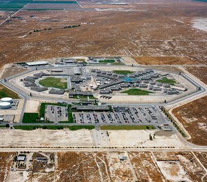 This undated photo provided by the California Department of Corrections and Rehabilitation shows an aerial view of North Kern State Prison near Delano, Calif.