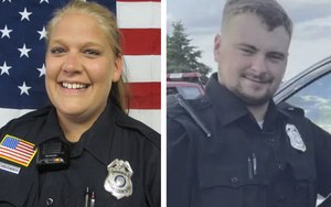 Officer Emily Ann Breidenbach (left) and Officer Hunter Timothy Scheel (right).