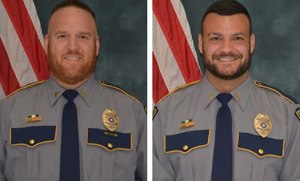 Sergeant David Poirrier (left) and Corporal Scotty Canezaro (right).