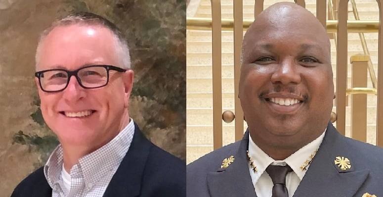Chief John Oates (left) and Dr. Reginald Freeman