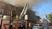 FFs from 3 states battle 3-alarm blaze in historic Md. building