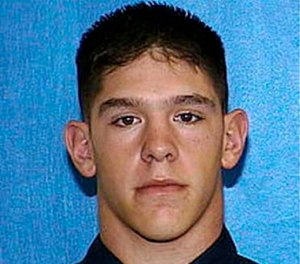 Officer Matthew Rittner. The 17-year police veteran was shot and killed as he served a warrant on Milwaukee's south side Wednesday, Feb. 6, 2019, becoming the city's third officer to be killed in the line of duty in eight months, officials said. (Courtesy of Milwaukee Police Department via AP)