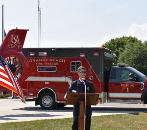 The city’s current ambulance service, MedStar, will continue providing services on a backup basis. (Photo/ City of Orange Beach)