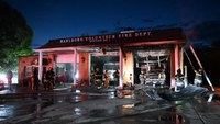 Ambulance fire damages Md. firehouse, fire apparatus