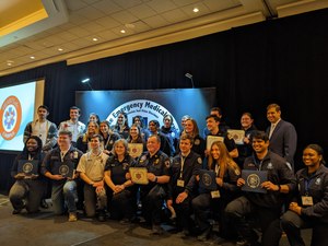 Collegiate EMS Provider of the Year, Joey Alderson of Western Illinois University and others were recognized at the 2023 National Collegiate EMS Conference in Boston.