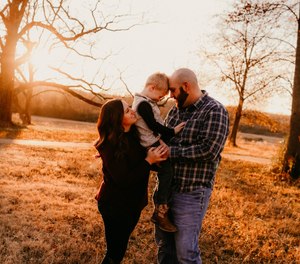 "It just hit me how their lives would drastically change without a husband and a dad," Pafford' Clay Hobbs said after seeing photos of Hubbard with his family.