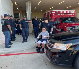 Pauline Perez – one of three firefighters hospitalized after an explosion at an apartment building in Dallas – was in Parkland Memorial Hospital’s burn unit for more than two weeks.