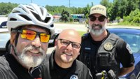 Retired S.C. officer bikes for first responder mental health awareness