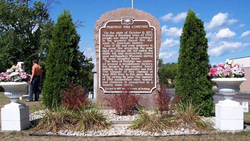 The Great Peshtigo Fire happened on the same night as the Chicago Fire of 1871, but was five times as deadly.