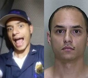 Kendal Evan Billings was arrested in December and charged with aggravated battery after allegedly striking a combative patient "multiple times." (Photo/Twitter, Marion County Jail)