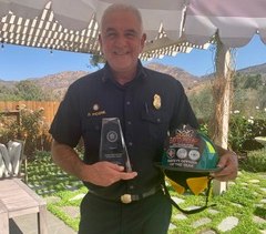 San Diego Fire-Rescue Department Battalion Chief and Health & Safety Officer David Picone has been named the 2020 Chief Sandy Davis Safety Officer of the Year by the Fire Department Safety Officers Association.