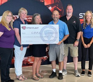 Streamlight recently presented a check for $144,500 to Concerns of Police Survivors (C.O.P.S) to assist survivors of fallen heroes.