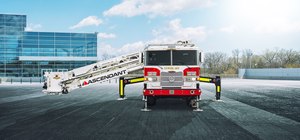 Pierce celebrates the 200th sale of the Ascendant 100’ Heavy-Duty Aerial Tower, which will go into service with the West Babylon Fire Department in New York. (Courtesy photo)