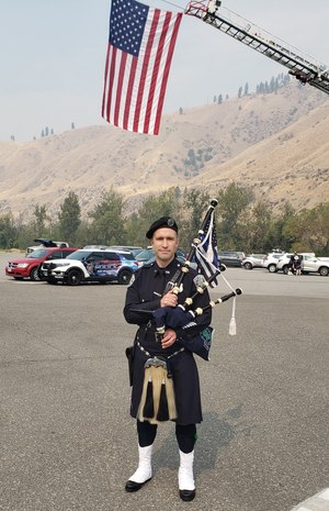 The author pictured in his uniform.