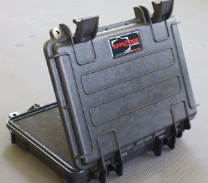 The case does lock, and the locking holes are steel reinforced. If you tried to punch the pins out, the design would prevent it.
