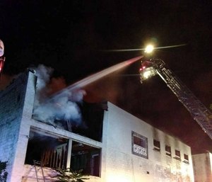 Ten engines, 12 tankers, four heavy-duty rescue squads, two ladder trucks, ambulance and additional support and fill-in units were required to battle this incident. (Photo/Shaft VFD)