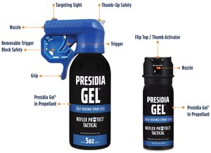The combination of Presidia Gel and its antidote, Reflex Remove, provide a safe and effective alternative to other less-lethal tools. The ability to target a subject from up to 18 feet away without contaminating bystanders, plus the ability to decontaminate a subject within minutes, is a game-changer, says one LEO user.