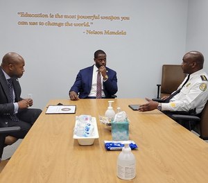 New Orleans Police Department Superintendent Shaun Ferguson and District Attorney Jason Williams rolled out a shared four point plan on Thursday, Feb 3, 2022, to combat the current crime surge in New Orleans.