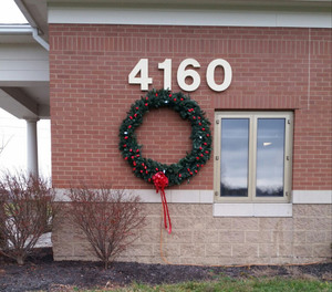 As part of the “Keep the Wreath Red” campaign, each fire station displays a holiday wreath, large enough to be seen by passersby or vehicle traffic, and decorated in all red holiday lights. Then for every fire, one white light replaces a red light on the wreath.