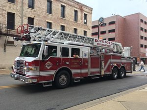 Rockford police officers responded to a report of a battery against a Rockford firefighter.