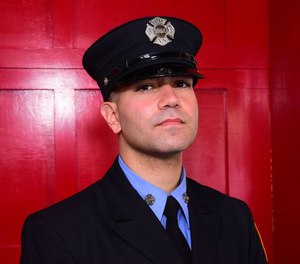 Royce Engeldrum is the son of Firefighter Christian Engeldrum, who served in Ladder 61 in the Bronx before his deployment to Iraq.