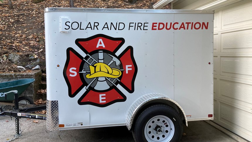 Captain Birt runs Solar And Fire Education (S.A.F.E.), which provides free training for firefighters on how to safely mitigate a fire incident involving solar and battery storage systems. (Photo/Richard Birt)