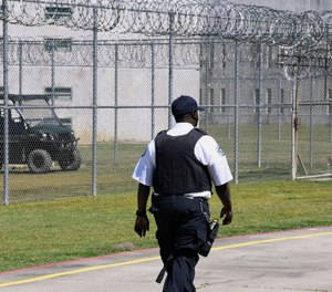 Prison staff work at Lee Correctional Institution on Wednesday, April 10, 2019, in Bishopville, S.C.