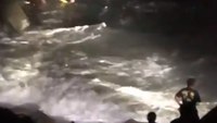 Video: San Francisco FFs rescue man from wave-whipped rocks near Golden Gate Bridge
