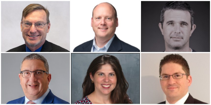 Top, left to right: Warren D. Bonisch, PE, FSFPE; Dale C. Hansen, PE, FSFPE; Gavin Horn, PhD, FSFPE. Bottom, left to right: Peter L. Senez, PEng, FSFPE; Victoria B. Valentine, PE, FSFPE; Steven D. Wolin, PE, FSFPE.