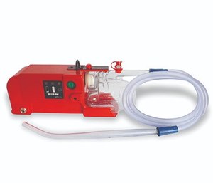 Airway obstruction can present multiple challenges, but numerous tools are available to help EMS providers with airway management, including a battery-operated suction device like the SSCOR Quickdraw Suction Unit shown here.