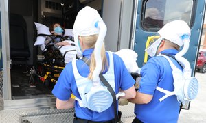 PPE doesn’t have to be cumbersome or costly. Bullard’s all-in-one, reusable SALUS HC Powered Air-Purifying Respirator can help manage PPE costs while increasing comfort, range of motion and ease of use for EMS workers.