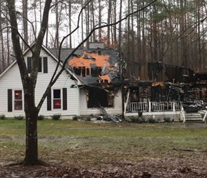 Sandy Springs firefighter Darnell Musgrove lost his home Wednesday night because of a lightning strike. (Photo/GoFundMe)