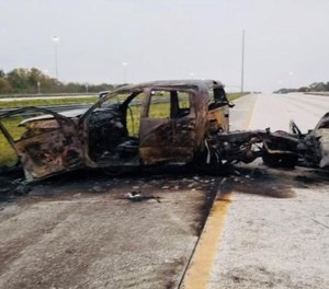 A retired Sarasota County firefighter was killed Sunday while trying to help at the scene of a fiery drunk-driving crash.