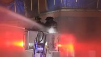 Secure in the bucket: Master stream slams firefighters