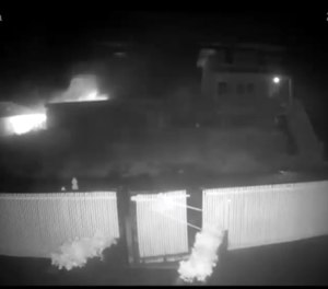 The Seashore Condo & Motel in Ocean Bay Park has a very sophisticated security system that captured video of the fire from the start.