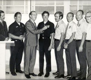 Members of the first paramedic group to be trained at Daniel Freeman Hospital in 1970.