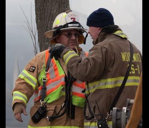 Jackson, left, knew fairly early in life that he wanted to drive trucks and fight fires. (Photo/Pedricktown Fire Co. Facebook)